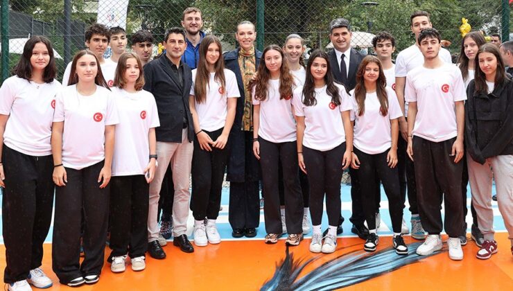 Eda Erdem'in isminin verildiği park ile voleybol sahası açıldı