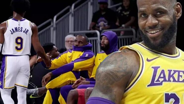 LeBron James'ten NBA tarihinde bir ilk! Oğlu Bronny James aynı parkeyi paylaştı