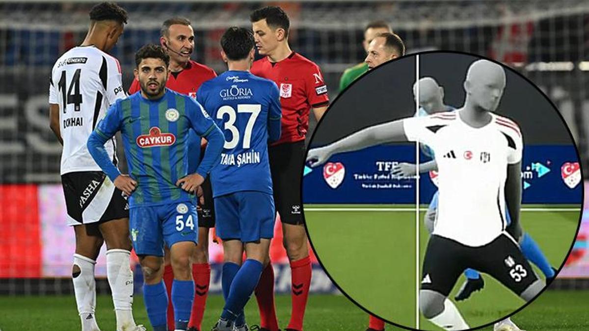 90+4'te VAR devrede! Çaykur Rizespor-Beşiktaş maçına damga vuran pozisyon…