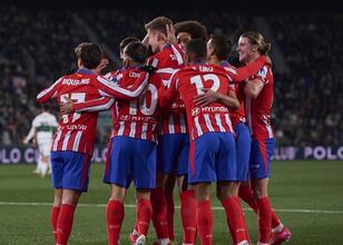 Atletico Madrid zorlanmadan turladı!