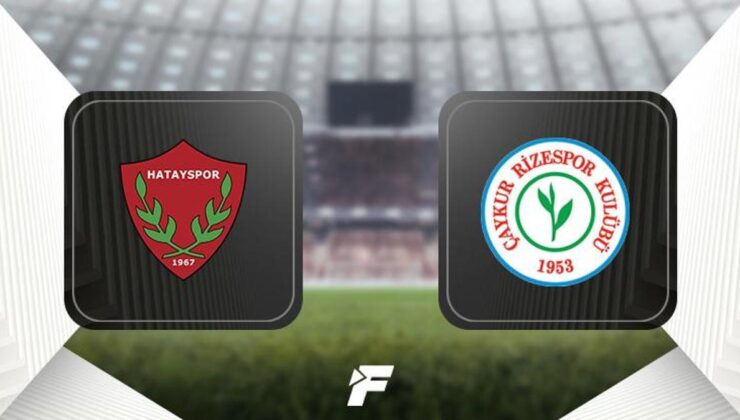 Hatayspor-Çaykur Rizespor maçı saat kaçta, hangi kanalda?