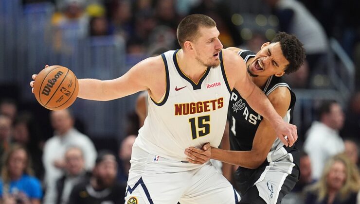 Nuggets'ın galibiyetinde Nikola Jokic 46 sayıyla yıldızlaştı